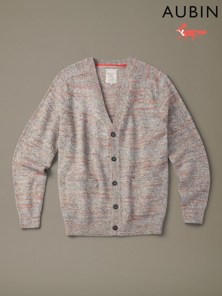Grey - Regular Aubin Alveston Space Dyed Cardigan