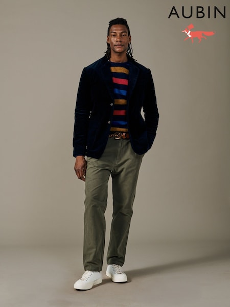 Sininen - Regular Aubin Blue Welton Washed Cord Blazer