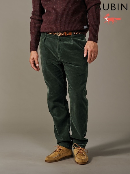 Verde - Regular Aubin Barrowby Cord Trouser