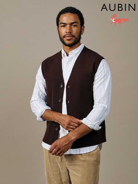 Brown - Regular Aubin Portman Waistcoat