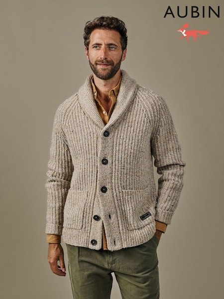 Cream - Regular Aubin Cream Helston Twist Cardigan