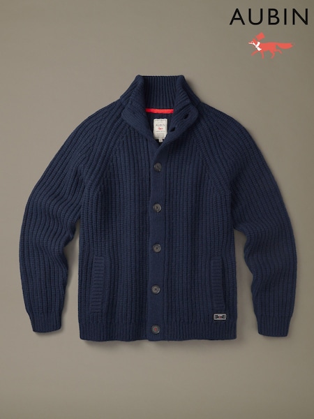 Bleu - Regular Aubin Blue Button Through Cardigan