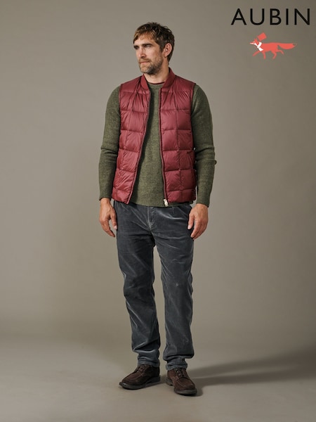 Red - Regular Aubin Red Herriot Down Gilet