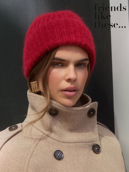 Red - Friends Like These Brushed Knit Beanie