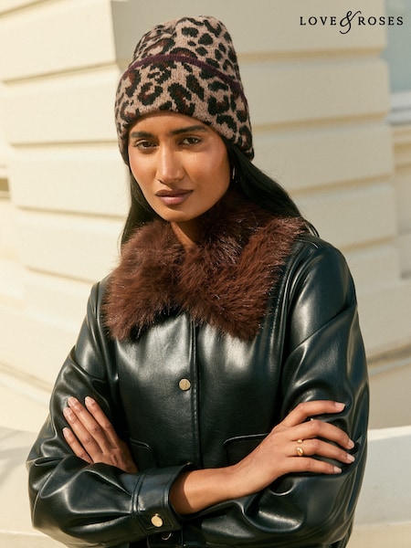 Leopard - Love & Roses Hat