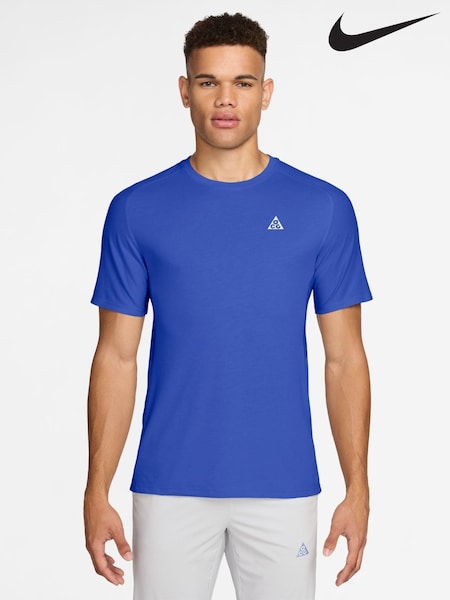 Blå - Regular Nike Acg Solar Chase Dri-fit Adv Running T-shirt