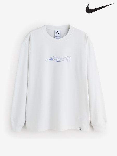 Summit White - Regular Nike Acg Long Sleeve Running T-shirt
