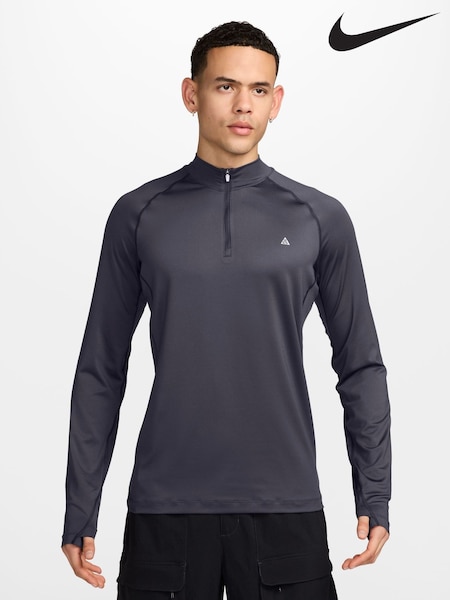 Grey - Regular Nike Acg Wildsee Running Sweat Top