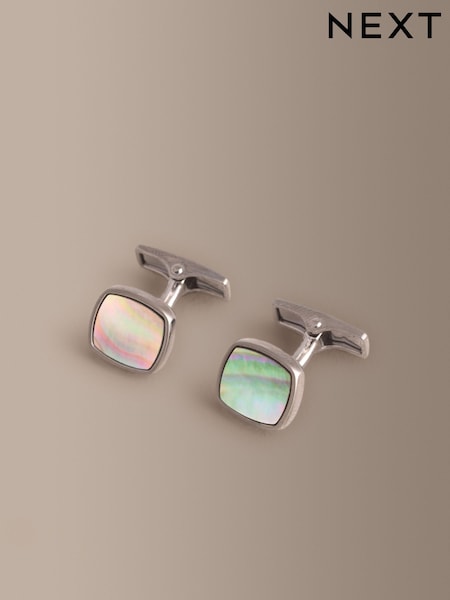 Smoke Mother Of Pearl - Regular Cufflinks
