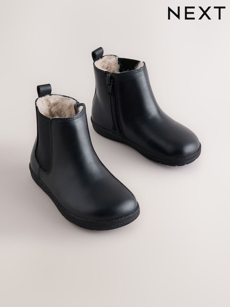 Black - Barefoot Leather Chelsea Boots