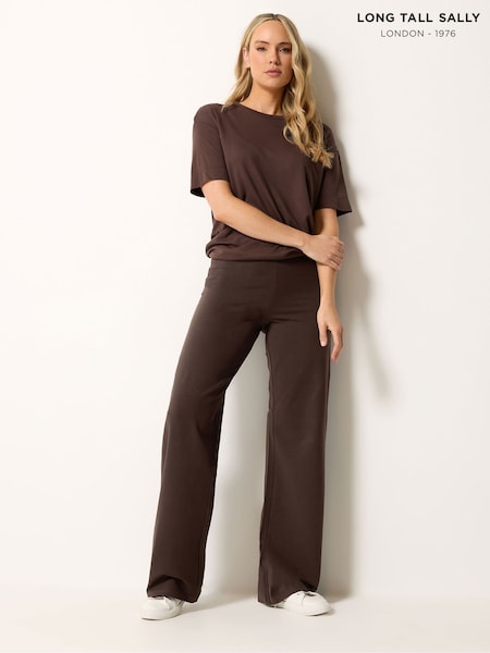 بني - بنطلون برجل واسعة من Long Tall Sally