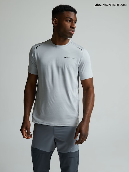 Grau - Regular Monterrain Lyder 3.0 Space Dye T-shirt