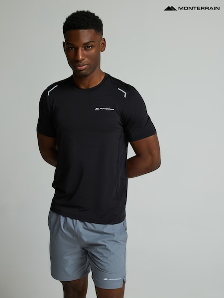 Noir - Regular Monterrain Lyder 3.0 Space Dye T-shirt