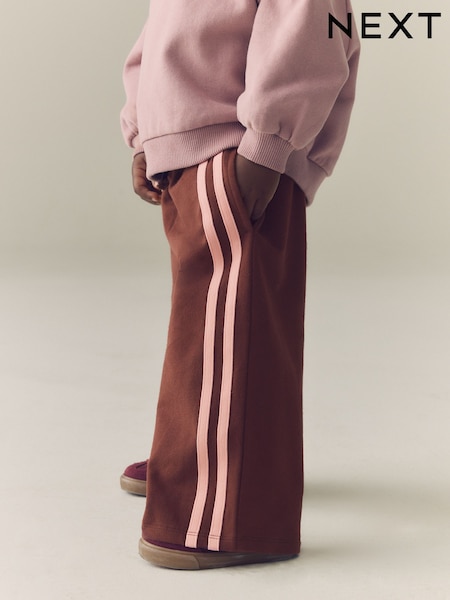 Marron chocolat - Pantalons Ample à Rayure latérales (3mois-7ans)