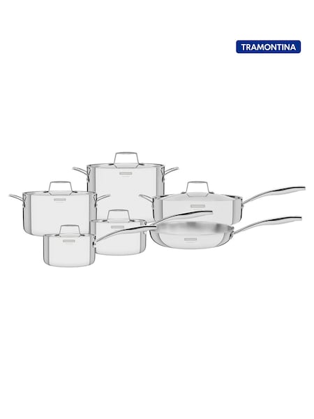 Tramontina 6 Piece Grano 3-ply Stainless Steel Cookware Set