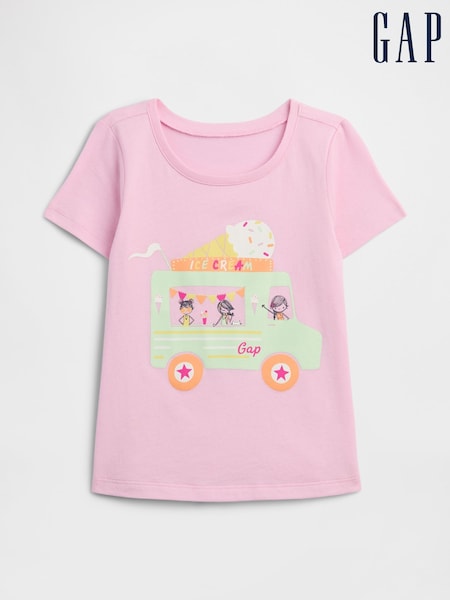 Pink - Gap Graphic Short Sleeve T-shirt (6mths-5yrs)