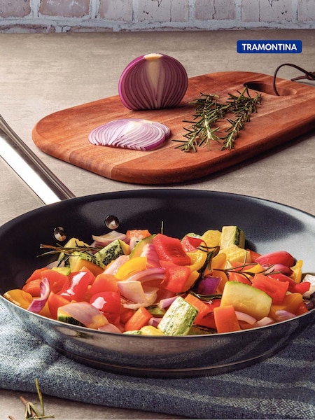 Tramontina Stainless Steel Frying Pan Non-stick Coating 26cm