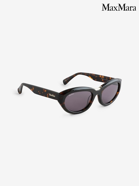 Marrone - Occhiali da sole Max Mara in acetato