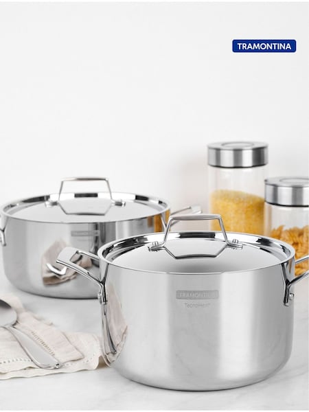 Tramontina Grano 3-ply Stainless Steel Stock Pot 24cm