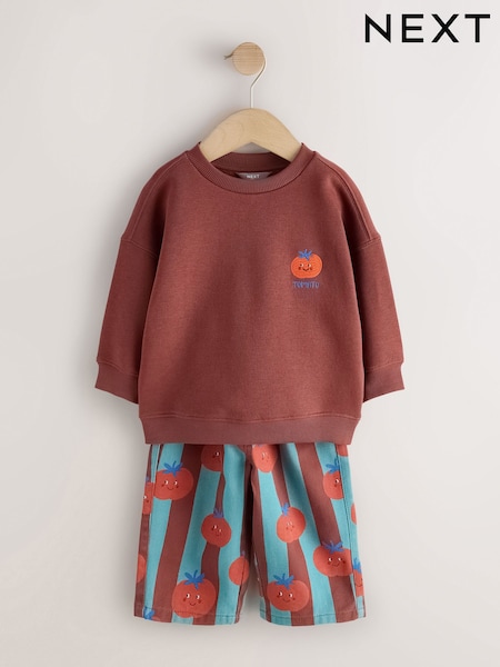 Red/Blue - Long Sleeve Top And Trousers Set (3mths-7yrs)