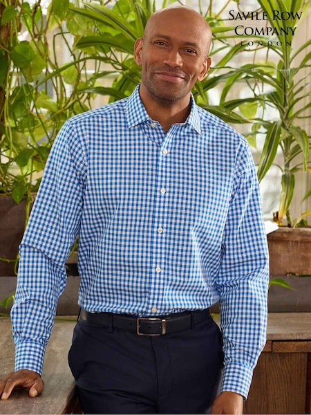 Mavi - Regular Classic Fit Gingham Check Non-iron Cotton Formal Shirt