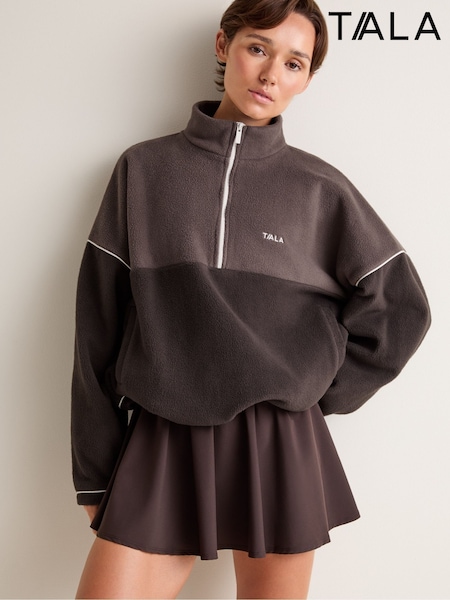 Brown - Tala 1/4 Zip Fleece Jacket