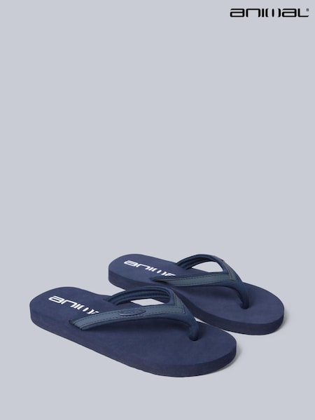 Blue - Animal Swish Flip Flops