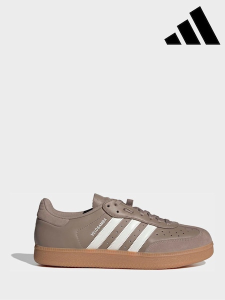 Brown - Regular Adidas Velosamba Leather Shoes