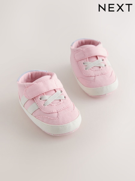 Pink - Touch Fasten Baby Trainers (0-24mths)