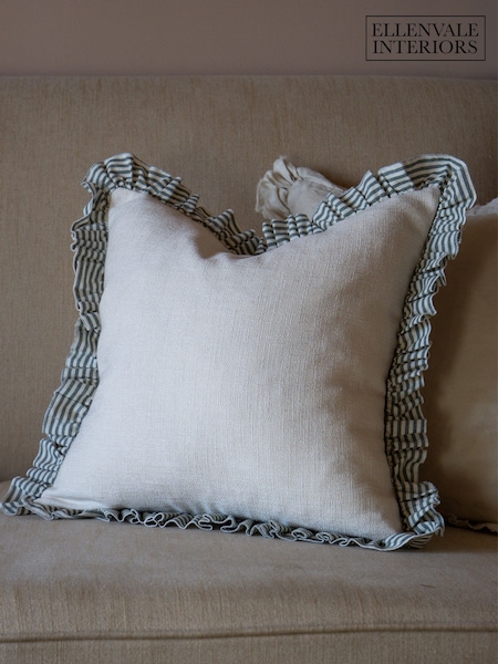 Ellenvale Interiors Bella Ruffle Stripe Cushion Cover