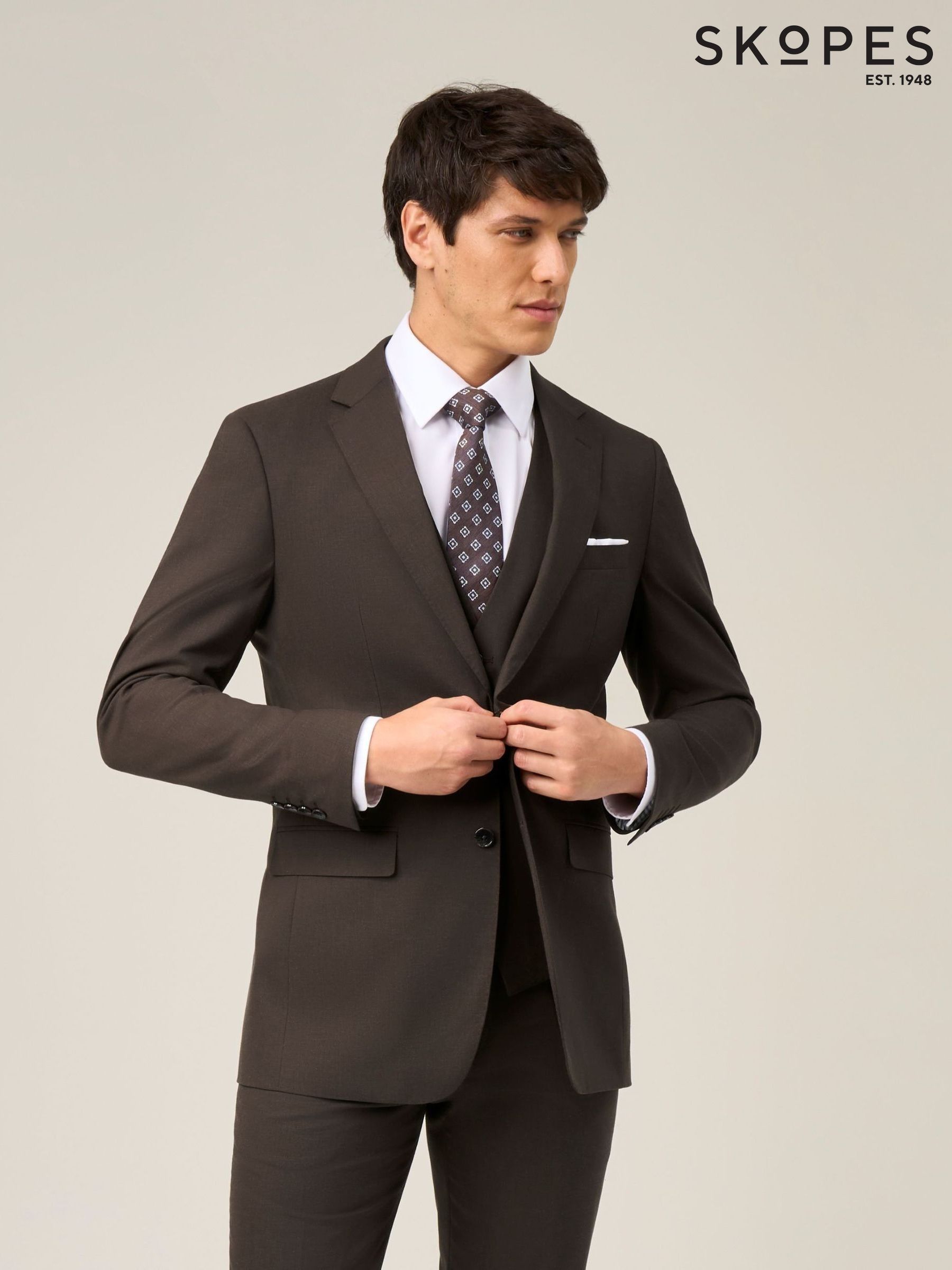 Men's Brown Suits | Next Japan
