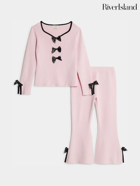 River Island Long Sleeve Bow Top & Trousers Set (W04125) | ‏161‏₪