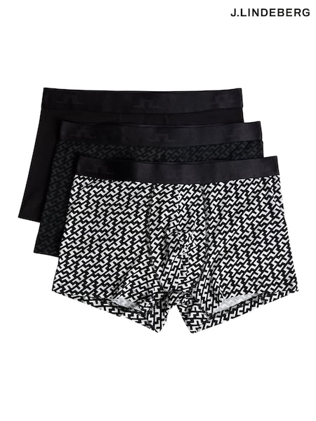 J.Lindeberg Black Seasonal Bridge Boxers 3pack (W04201) | 338 QAR