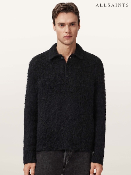 AllSaints Black Sonny Polo Shirt (W04230) | € 264