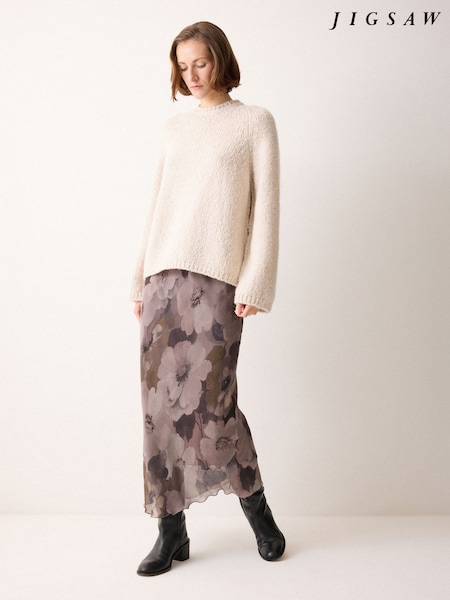 Jigsaw Antique Floral Midi Skirt (W04254) | ‏844 د.إ.‏