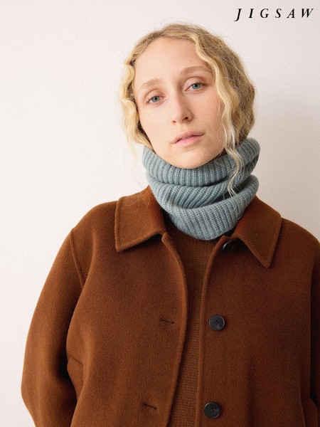 Jigsaw Wool Cashmere Blend Rib Snood (W04266) | R$ 485