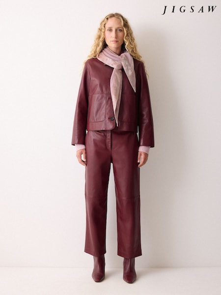 Jigsaw Satin Trim Triangle Scarf (W04271) | R$ 780