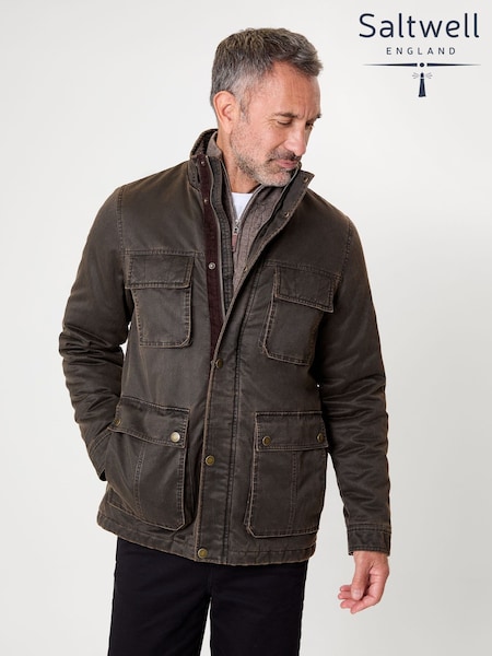 Saltwell Utility Brown Jacket (W04293) | €108