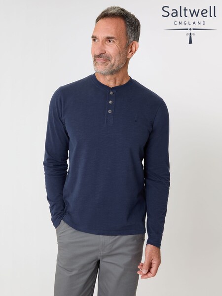 Saltwell Long Sleeve Grandad T-Shirt (W04308) | €31