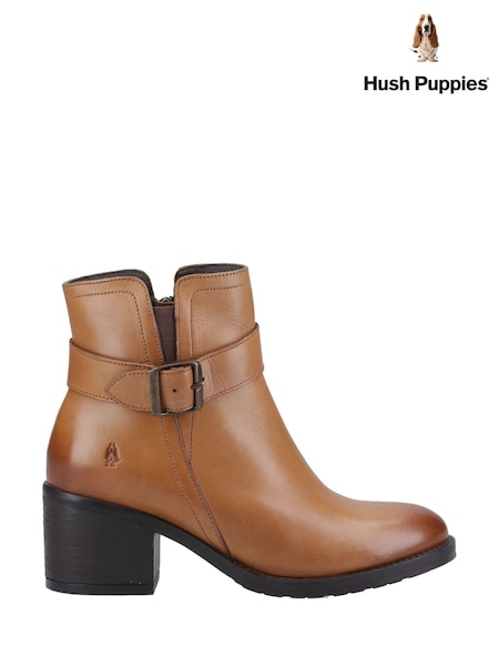 Hush Puppies Brown Hensley Buckle Boots (W04558) | €132