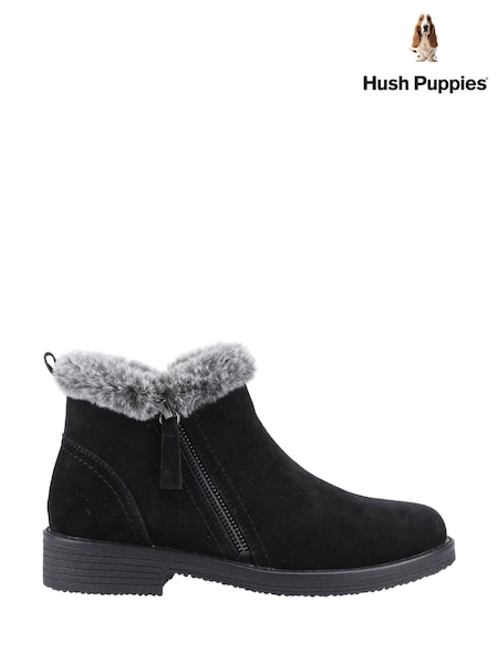Hush Puppies Black Zip Boots (W04567) | €114