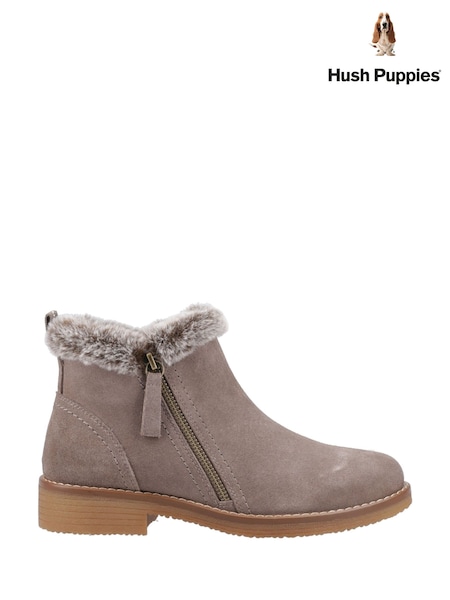 Hush Puppies Tan/Brown Zip Boots (W04570) | €114