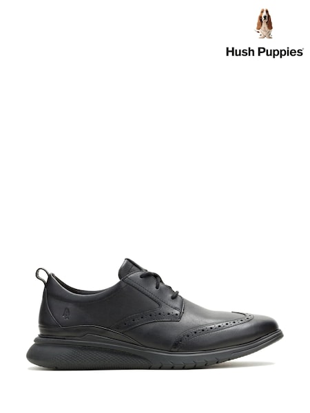 Hush Puppies Black Wingtip Shoes (W04575) | €128