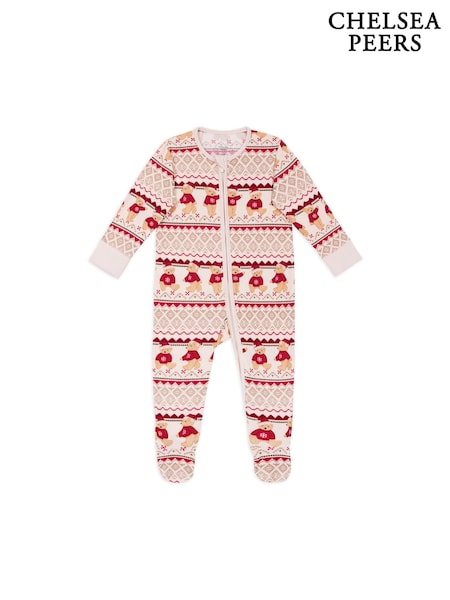 Chelsea Peers Natural The Bear Christmas Fair Isle Print Pyjamas (W04577) | €29