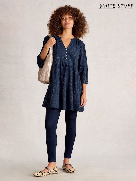 White Stuff Blue Marlie Sparkle Tunic (W04684) | €78