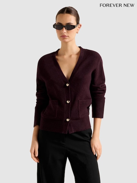 Forever New Purple Cassidy Knitted Cardigan (W05164) | € 94