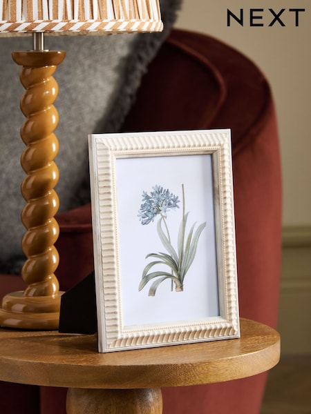 Ornate Textured Wood Look Photo Frame