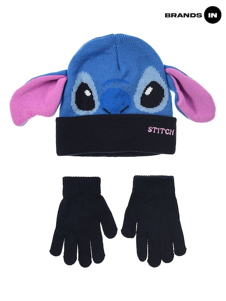 Brands In Disney Stitch Face Hat & Gloves Set (W05549) | 35 €