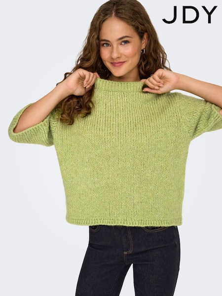 JDY Green Short Sleeve Jumper (W05639) | €35