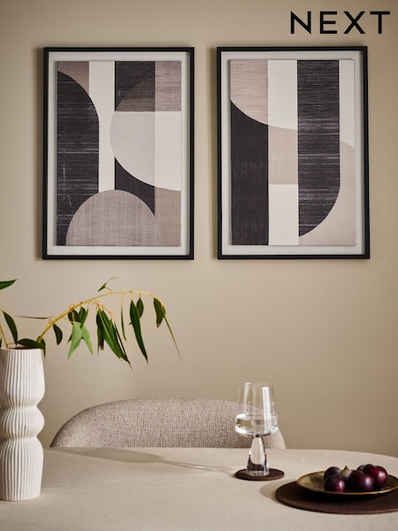 Set Of 2 Bold Textured Abstract Wall Art